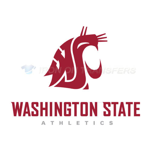 Washington State Cougars Logo T-shirts Iron On Transfers N6907 - Click Image to Close